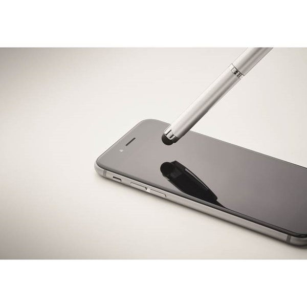 Obrázky: Stříbrné otočné kuličkové pero se stylusem, MN, Obrázek 4